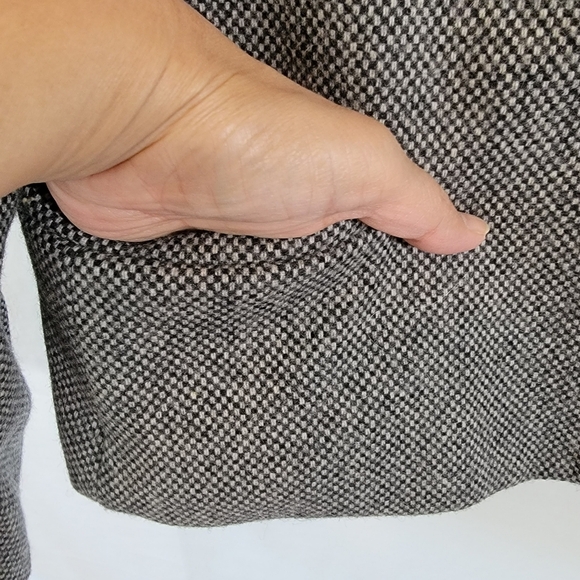 VTG DAVID BENJAMIN Gray Tweed English Western Style Blazer Sz 13/8 Wool Blend - Picture 6 of 12